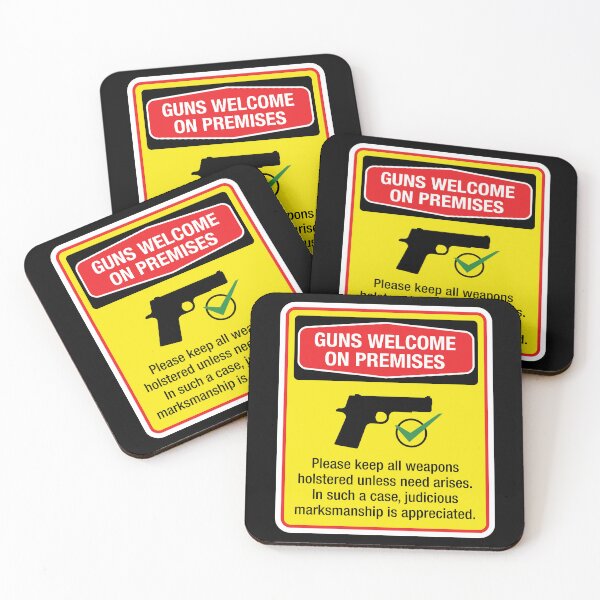 Item preview, Guns Welcome - Home Burglary Prevention Sign designed and sold by -Koleidescope.