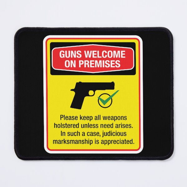 Item preview, Guns Welcome - Home Burglary Prevention Sign designed and sold by -Koleidescope.