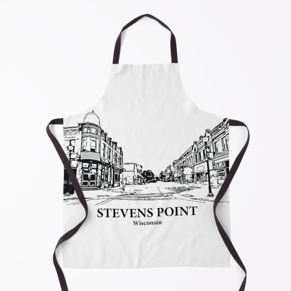 Item preview, Stevens Point WI - Ink Cityscape Illustration designed and sold by Lakeric Cityscapes.