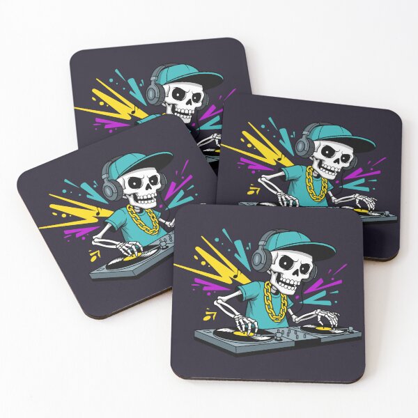 Item preview, DJ Skull Street Style Graffiti Colorful Design designed and sold by Junasaji.