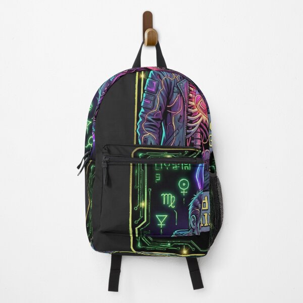 Item preview, The Lovers Tarot 2077 Cyberpunk Zombie Neon Gothic Art designed and sold by Thaivi Design.