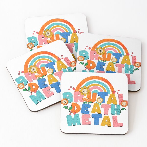 Item preview, Brutal Death Metal — Rainbow & Flowers designed and sold by Nacho Average Designs.
