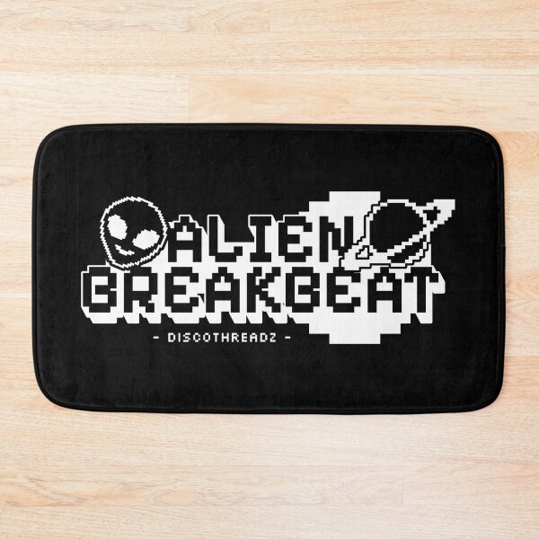 Item preview, BREAKBEAT  - Alien Breaks (White)  designed and sold by Discothreadz.