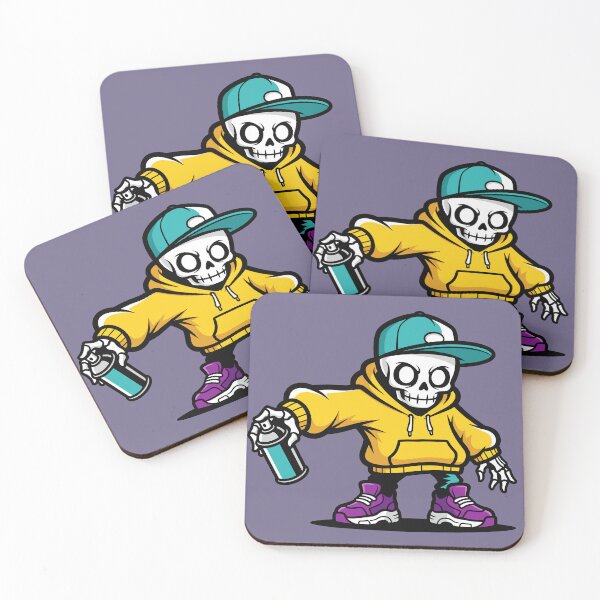 Item preview, Skeleton Cool Design, Skull Graffiti Street Art designed and sold by Junasaji.