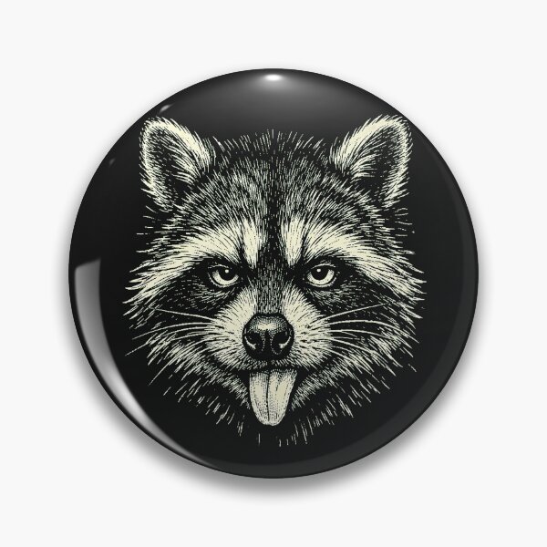 Item preview, Raccoon Sticking Tongue Out In Playful attitude Animal Meme designed and sold by erozzz.