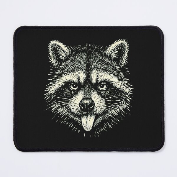 Item preview, Raccoon Sticking Tongue Out In Playful attitude Animal Meme designed and sold by erozzz.