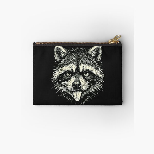 Item preview, Raccoon Sticking Tongue Out In Playful attitude Animal Meme designed and sold by erozzz.