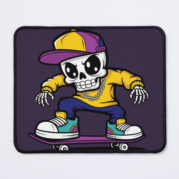 Item preview, Skeleton Skateboard Design, Skull Graffiti Street Art designed and sold by Junasaji.