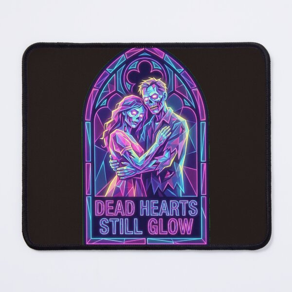 Item preview, Neon Gothic Zombie Stained Glass Dystopia Art designed and sold by Thaivi Design.