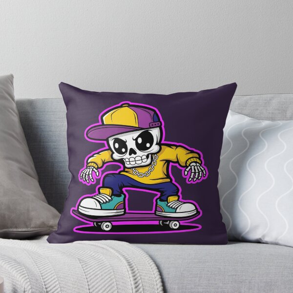 Item preview, Skeleton Skateboard Design, Skull Graffiti Art designed and sold by Junasaji.