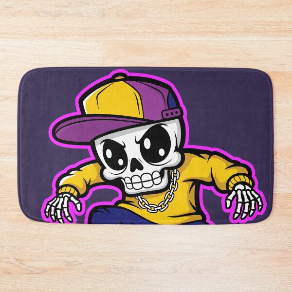 Item preview, Skeleton Skateboard Design, Skull Graffiti Art designed and sold by Junasaji.