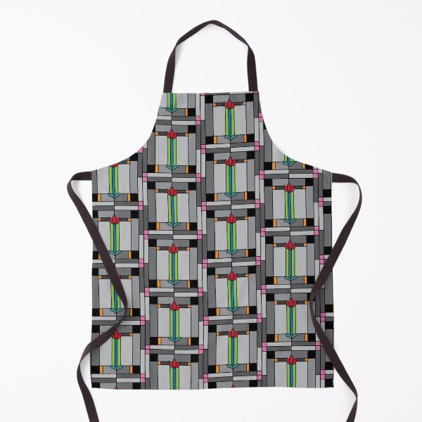 Item preview, Grays Accented Craftsman Tulip Stained Glass designed and sold by Digitalmyth's Designs.