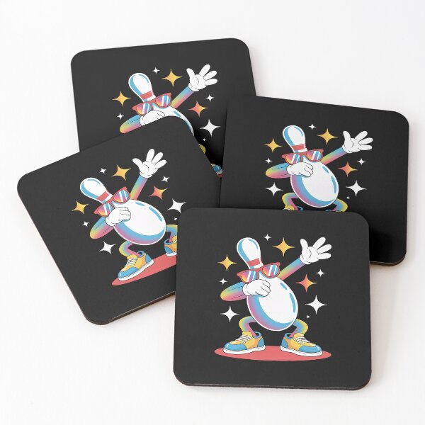 Artikelvorschau, Bowlingkegel-Dabbing mit Sonnenbrille Bowler Spieler entworfen und verkauft von KristieRamsey.