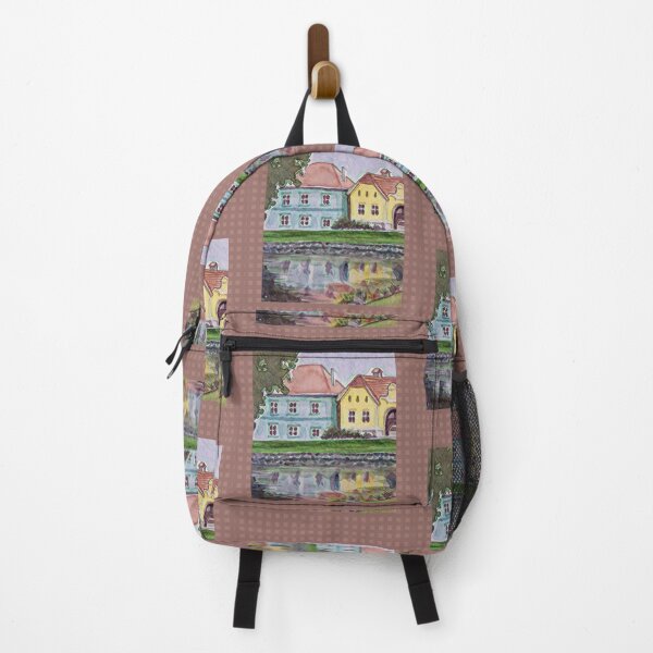 Item preview, Yellow House with Pond Reflection  designed and sold by oh-bi-me.