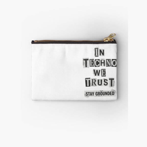 Item preview, In Techno We Trust Punk Ransom Note Collage designed and sold by RaveNamaste.