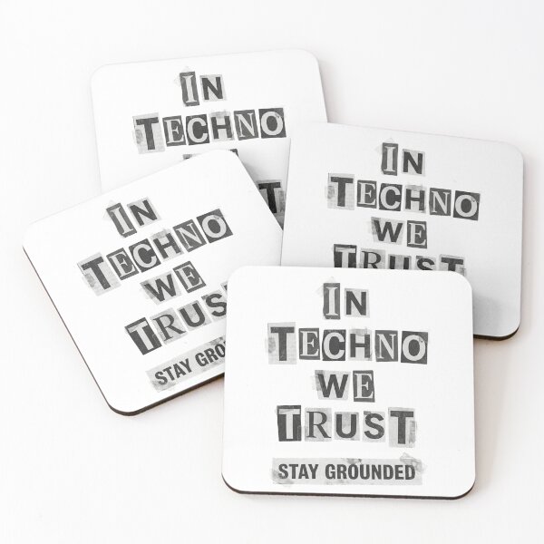 Item preview, In Techno We Trust Punk Ransom Note Collage designed and sold by RaveNamaste.