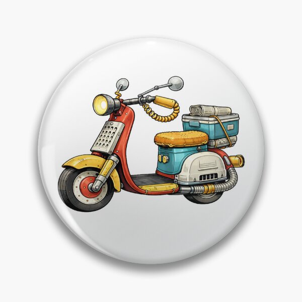 Item preview, Whimsical Scooter Made from Repurposed Household Items designed and sold by octozap.