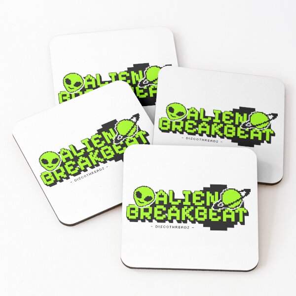 Item preview, BREAKBEAT  - Alien Breaks (Black)  designed and sold by Discothreadz.