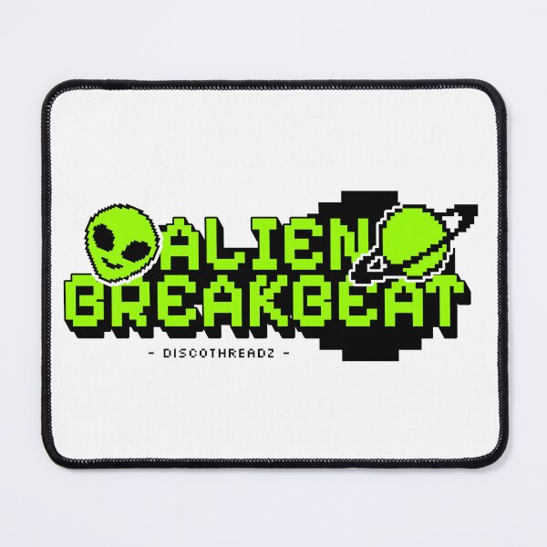 Item preview, BREAKBEAT  - Alien Breaks (Black)  designed and sold by Discothreadz.