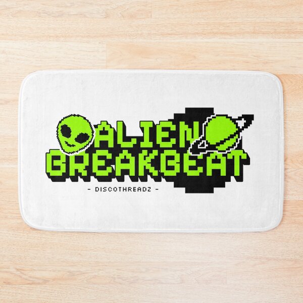 Item preview, BREAKBEAT  - Alien Breaks (Black)  designed and sold by Discothreadz.