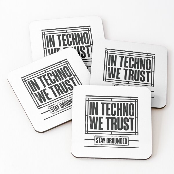 Item preview, In Techno We Trust Industrial Geometric Framed designed and sold by RaveNamaste.