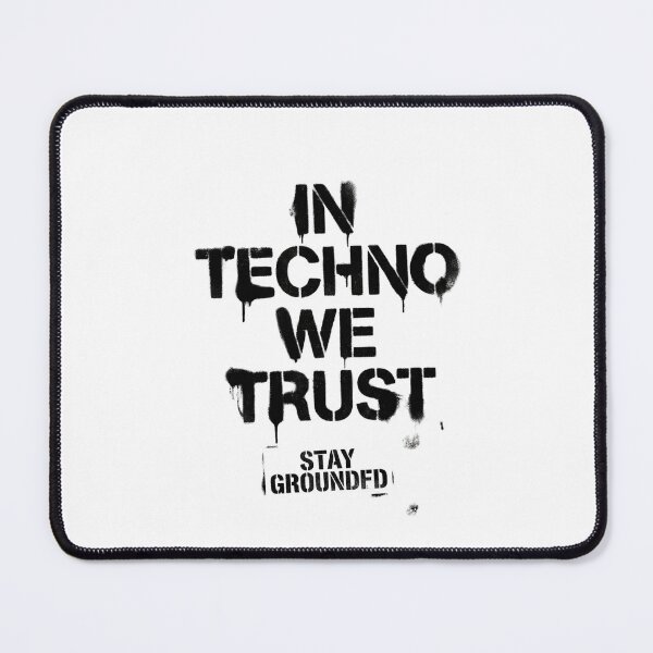 Item preview, In Techno We Trust Urban Graffiti Stencil Spray designed and sold by RaveNamaste.