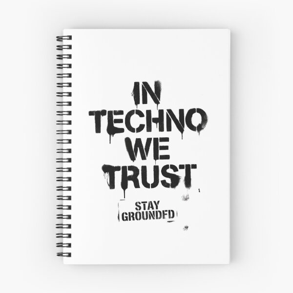 Item preview, In Techno We Trust Urban Graffiti Stencil Spray designed and sold by RaveNamaste.