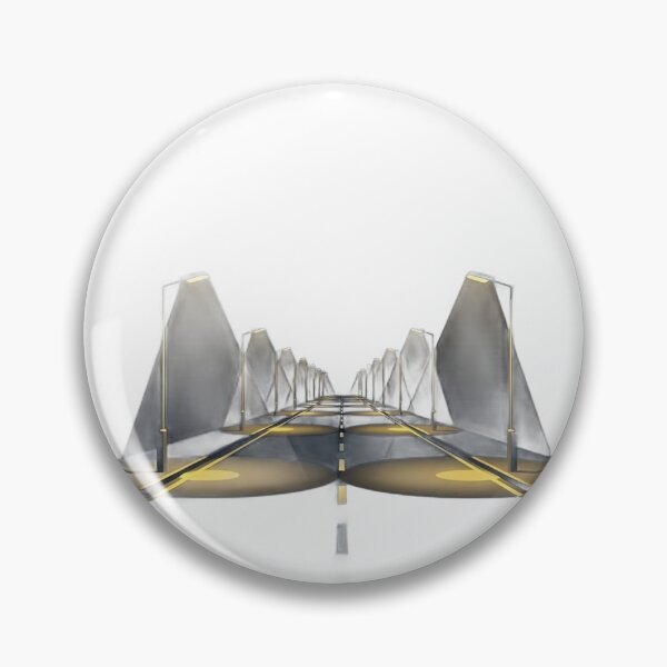 Item preview, Empty road stretching into the distance, lined with tall, futuristic lamp posts designed and sold by VerizalShop.