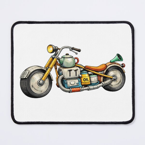 Item preview, Whimsical Motorcycle Made from Repurposed Household Items designed and sold by octozap.
