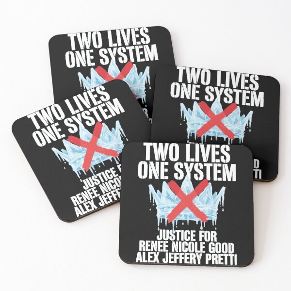 Item preview, Two Lives One System Justice For Renee Nicole Good Alex Jeffery Pretti in Minneapolis designed and sold by HeatherCWolf.