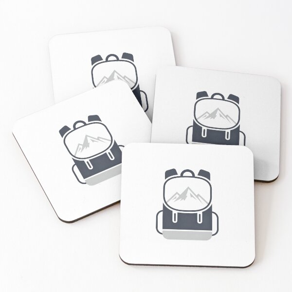 Item preview, Backpack with a minimalist mountain logo on a black flap, in a realistic style designed and sold by VerizalShop.