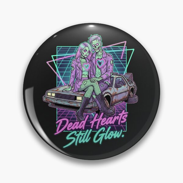 Item preview, Vaporwave Afterlife Zombie Couple Retro Neon Cyberpunk designed and sold by Thaivi Design.