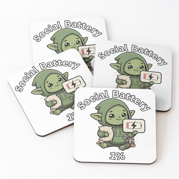 Item preview, Social Battery Goblin Nap Time designed and sold by Goblin And Company.