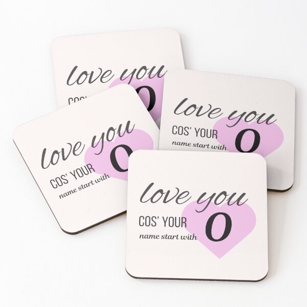 Item preview, Love You Cos Your Name Starts With O Initial Monogram designed and sold by Nordic Echo.