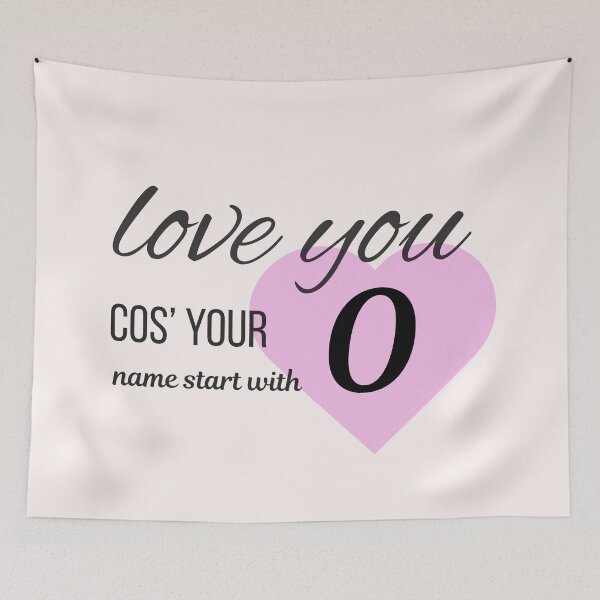 Item preview, Love You Cos Your Name Starts With O Initial Monogram designed and sold by Nordic Echo.