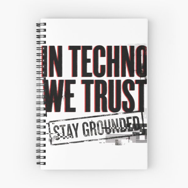 Item preview, In Techno We Trust Red Black Glitch Distortion designed and sold by RaveNamaste.