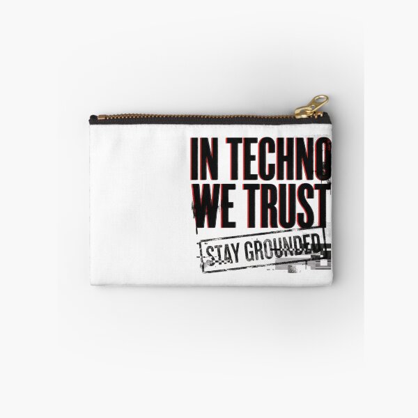 Item preview, In Techno We Trust Red Black Glitch Distortion designed and sold by RaveNamaste.