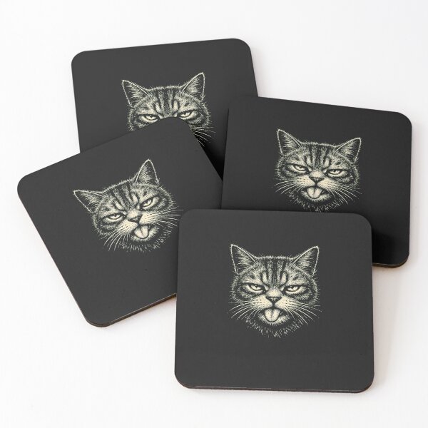 Item preview, Cat Sticking Tongue Out In Playful attitude Animal Meme designed and sold by erozzz.