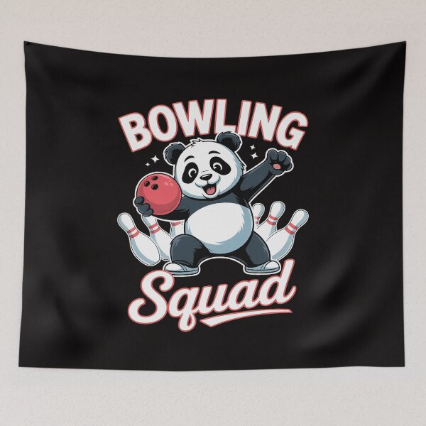 Item preview, bowling Birthday dabbing Panda Bowling ball Panda Bowling designed and sold by HesterFoley.