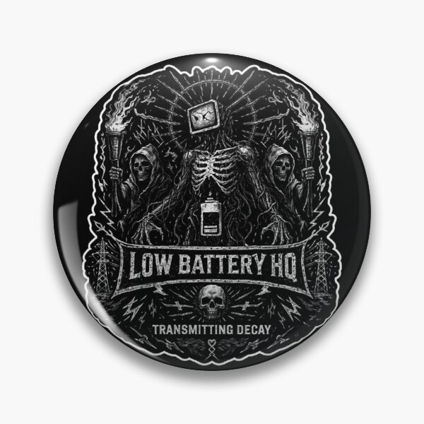 Item preview, Low Battery HQ – Transmitting Decay | Gritty TV Skull Metal Streetwear Design designed and sold by LowBatteryHQ.