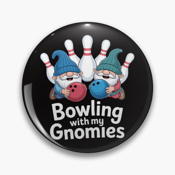 Item preview, Bowler Couple With Mini Bowling Pins Bowling With My Gnomies designed and sold by PattonJillian.
