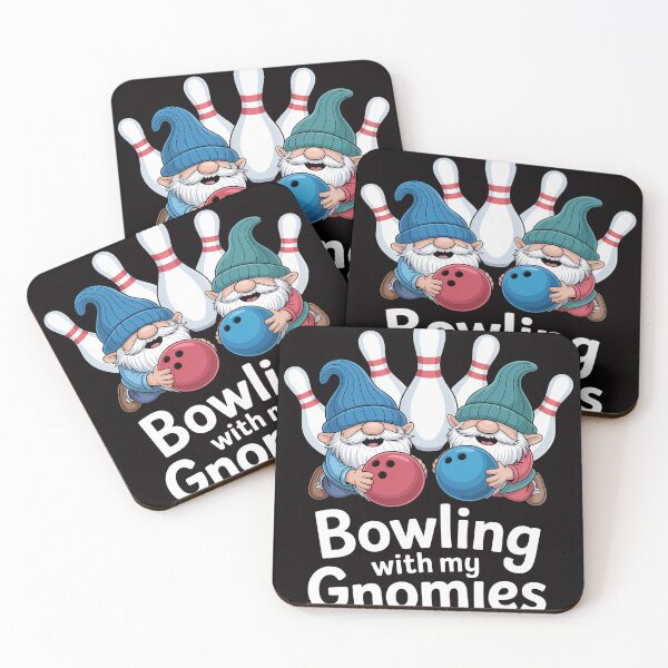 Item preview, Bowler Couple With Mini Bowling Pins Bowling With My Gnomies designed and sold by PattonJillian.