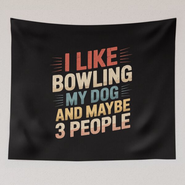 Item preview, Bowler Bowling Team Dog Lovers Quote9+9 designed and sold by PattonJillian.