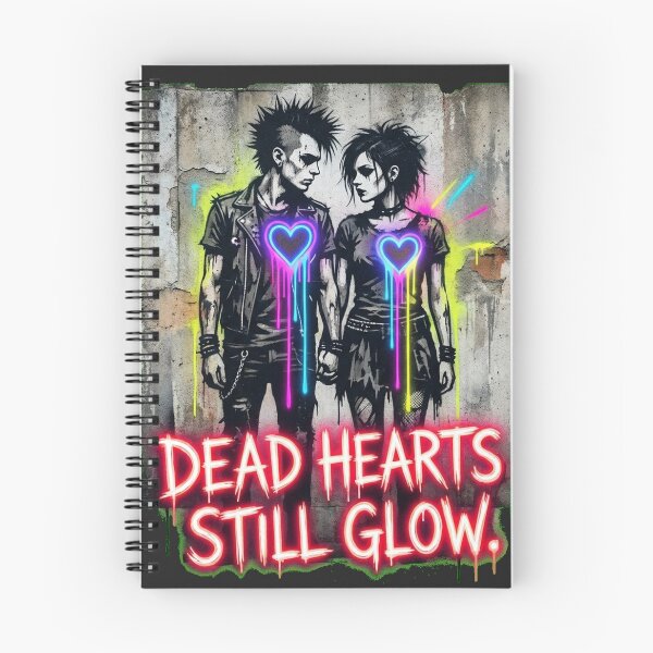Item preview, Cyberpunk Gothic Graffiti Eternal Love Urban Mural Design designed and sold by Thaivi Design.