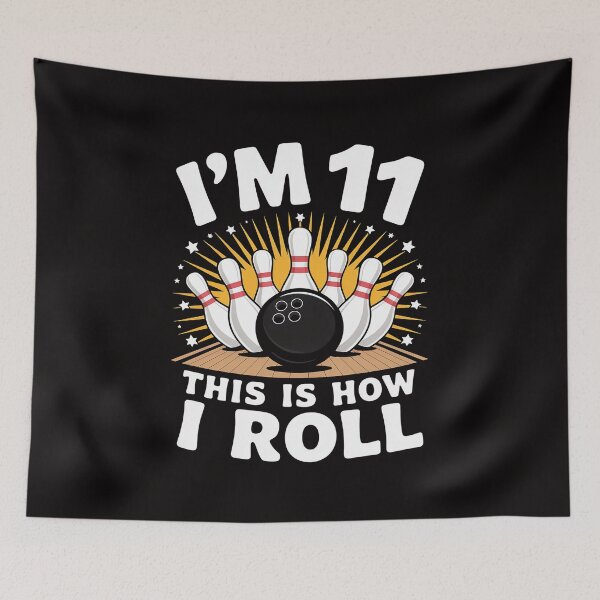 Item preview, 11 Year Old Bowling Birthday Party How Roll 11th Gift designed and sold by HesterFoley.