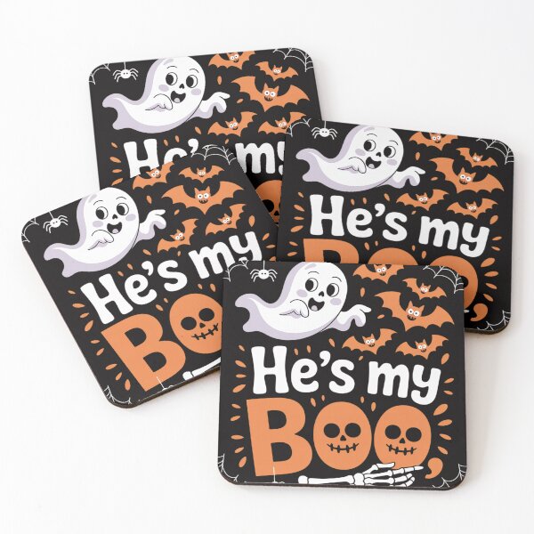Item preview, He's My Boo Skeleton Couples Matching Couple Halloween designed and sold by PattonJillian.