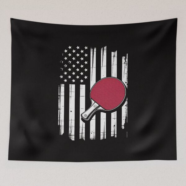 Item preview, Table Tennis Ping Pong Sports Usa Flag designed and sold by PattonJillian.