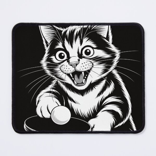 Item preview, Table Tennis Ping Pong Cat designed and sold by PattonJillian.