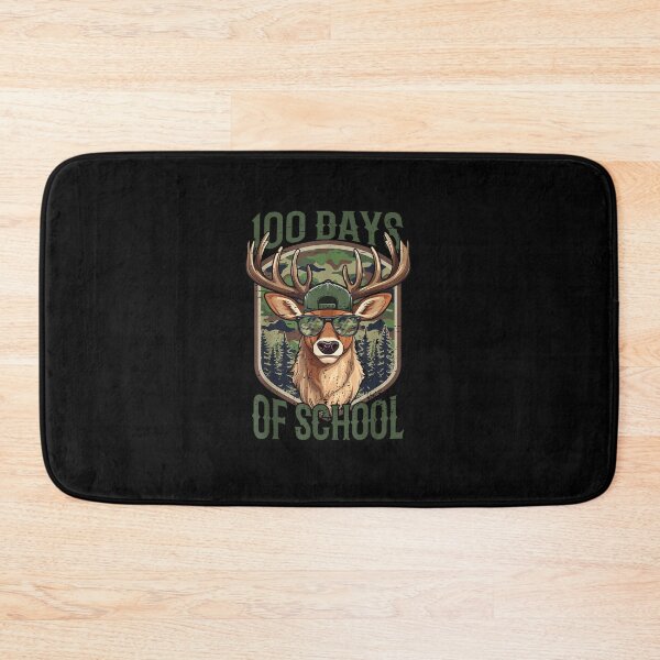 Item preview, Bucked' 100 Days of School Funny Camo Deer Hunting Boys Kids  designed and sold by MatherFisher.
