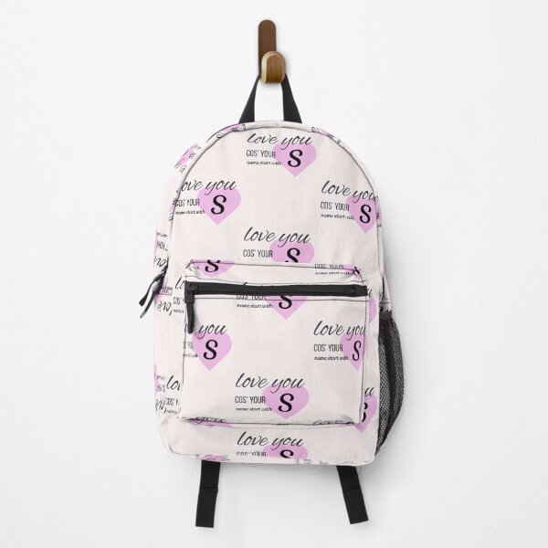 Item preview, Love You Cos Your Name Starts With S Initial Monogram designed and sold by Nordic Echo.
